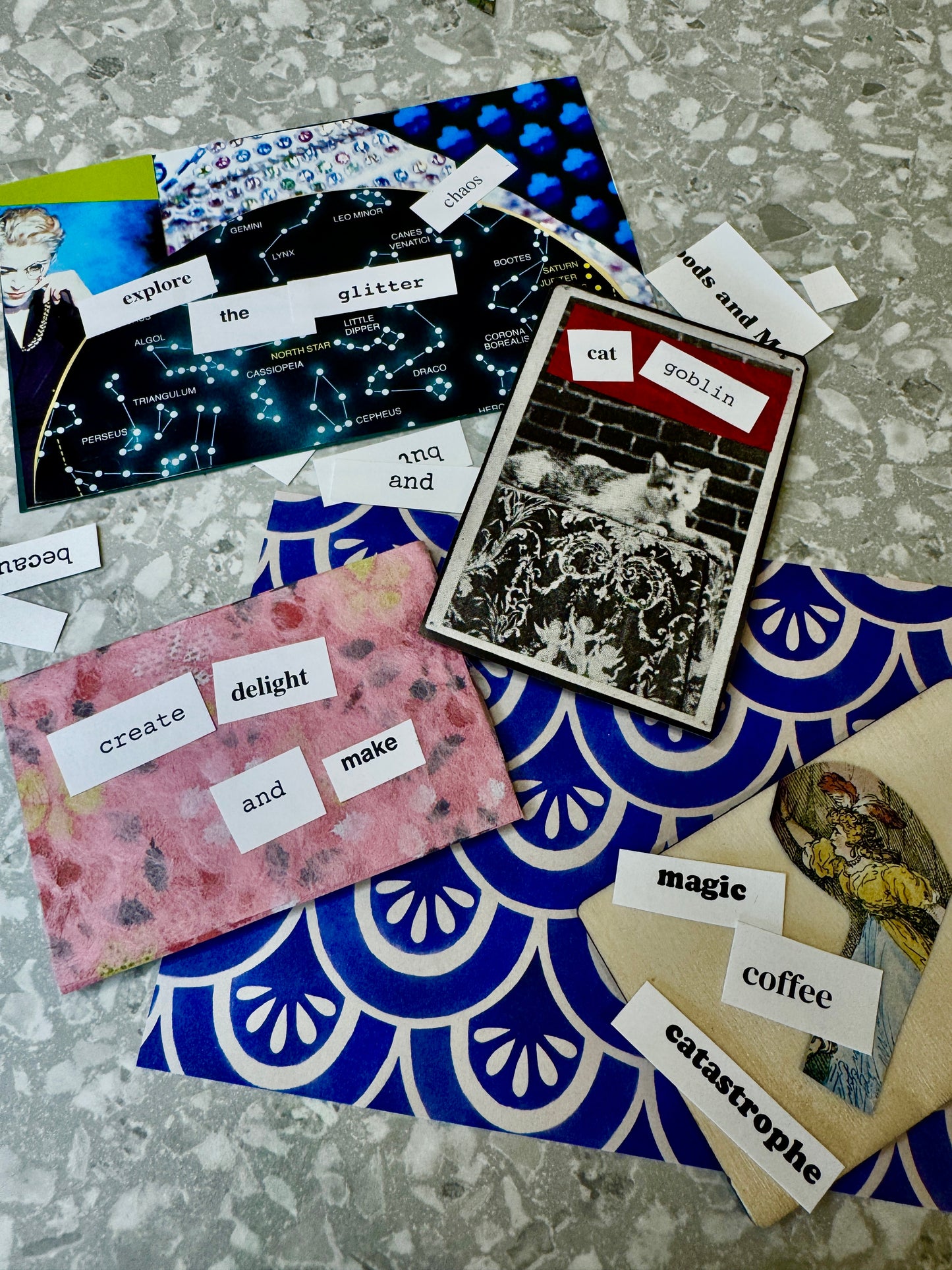 August 6 - Magnetic Messages: Collage + Word Bar @ The Brewery
