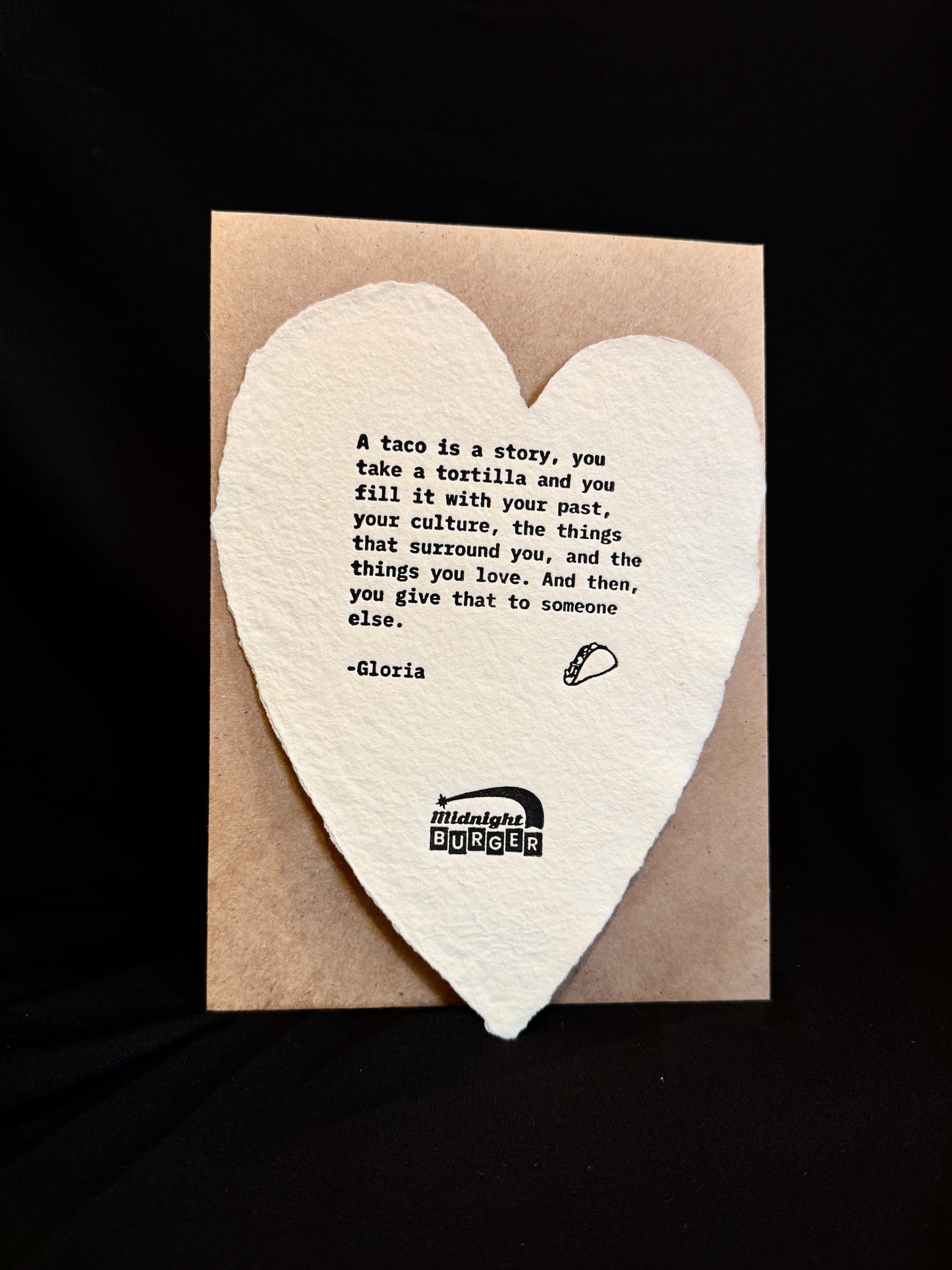 Love Notes - Letterpress Heart Quotes (Set of 3)