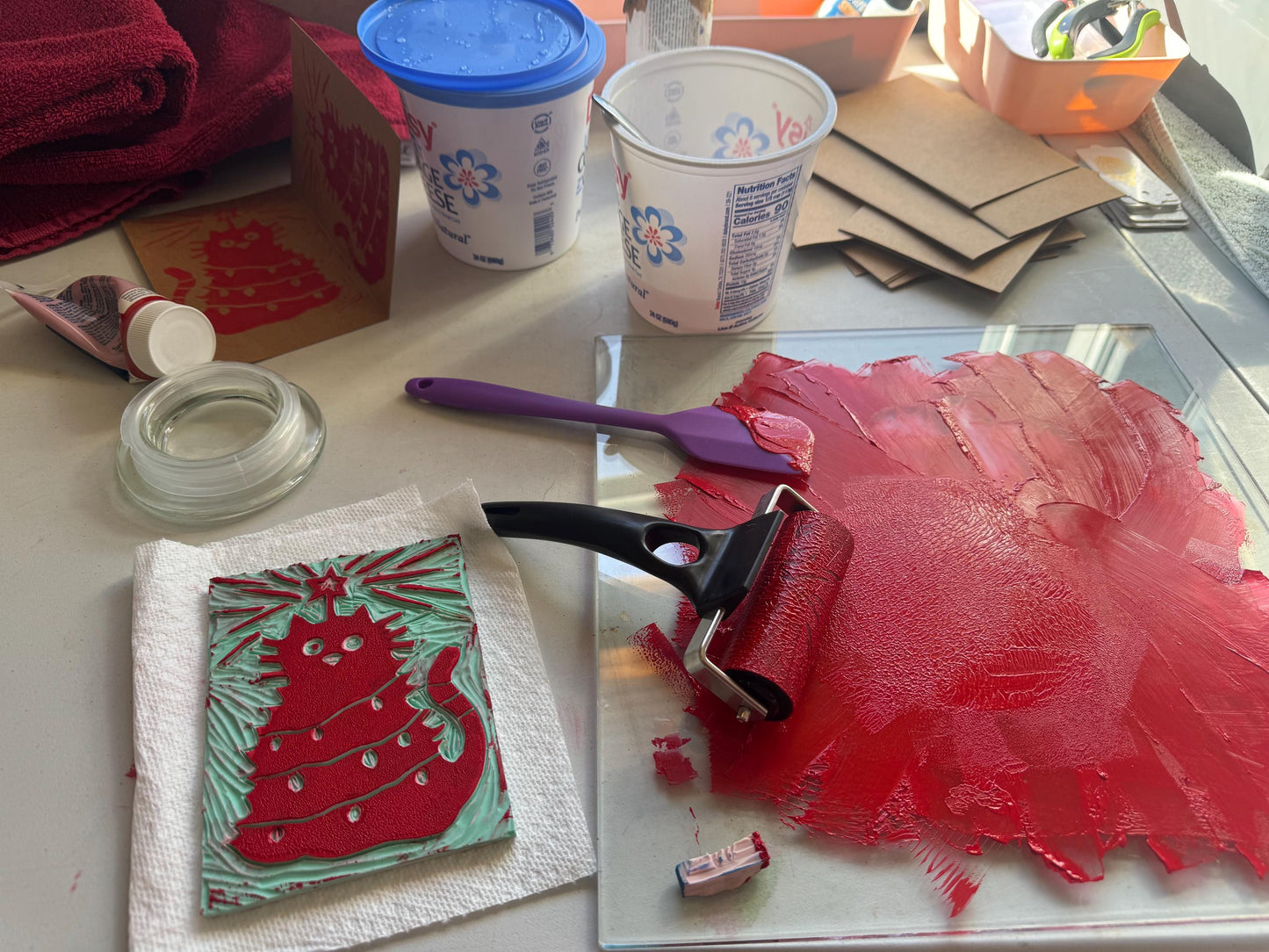 Funny Handmade Christmas Cat Card: Holiday Pet Card