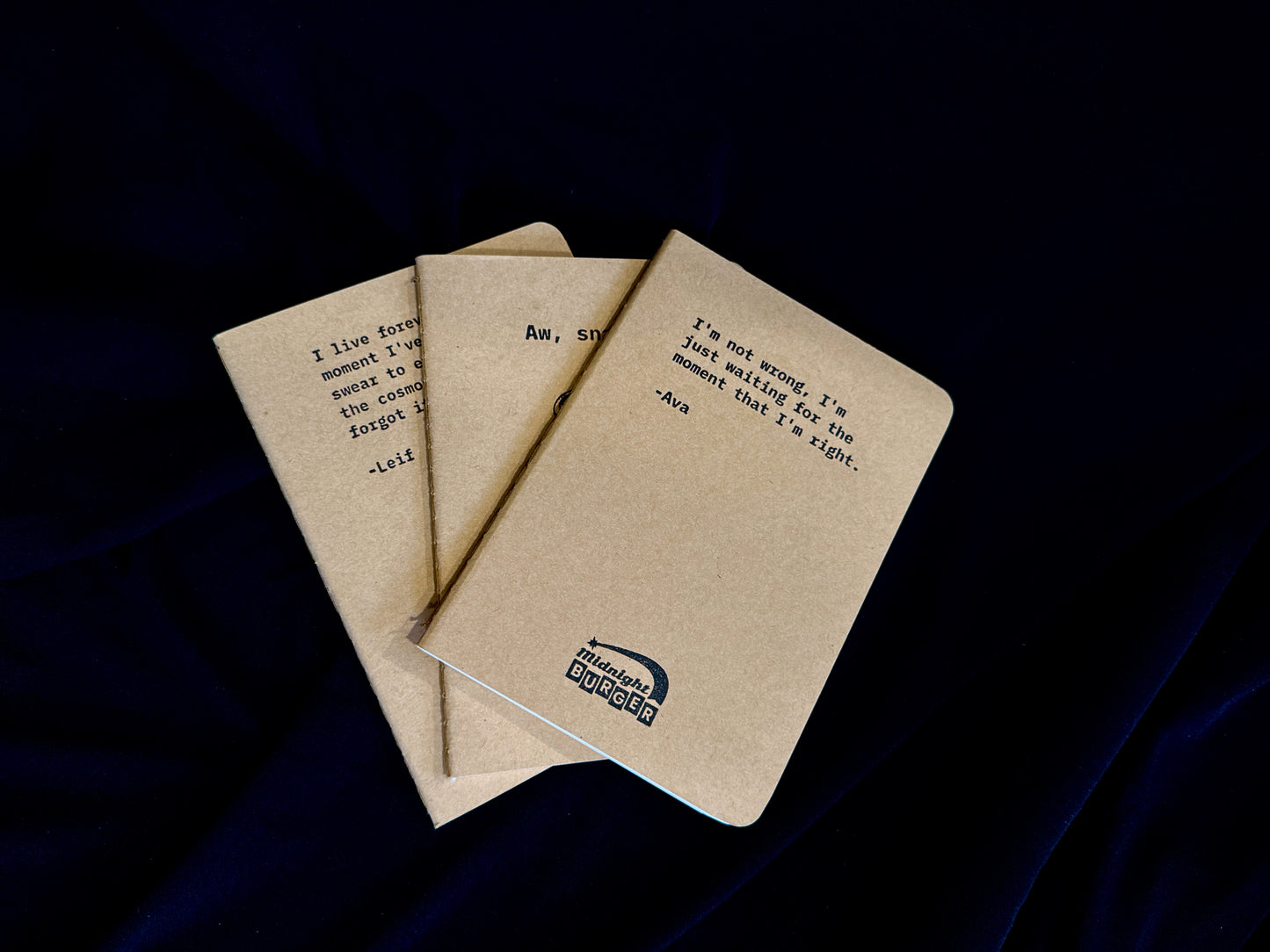 Aw Snails - Midnight Burger Mini Notebook