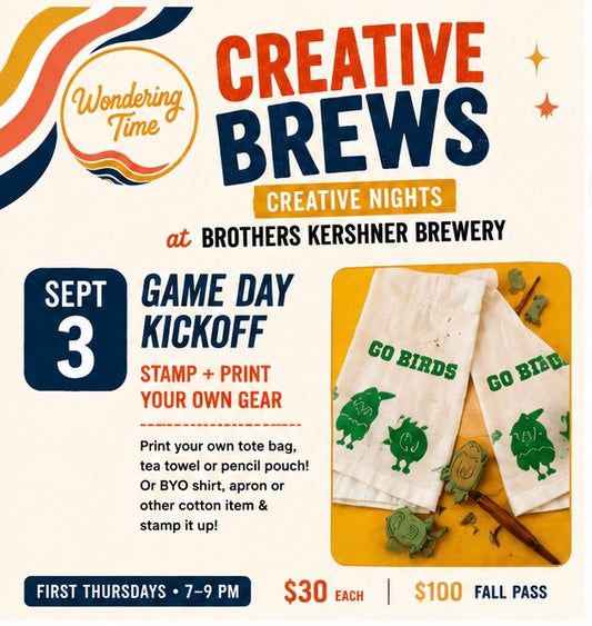 Sept. 3 - Game Day Kickoff: Stamp + Print Your Own Gear