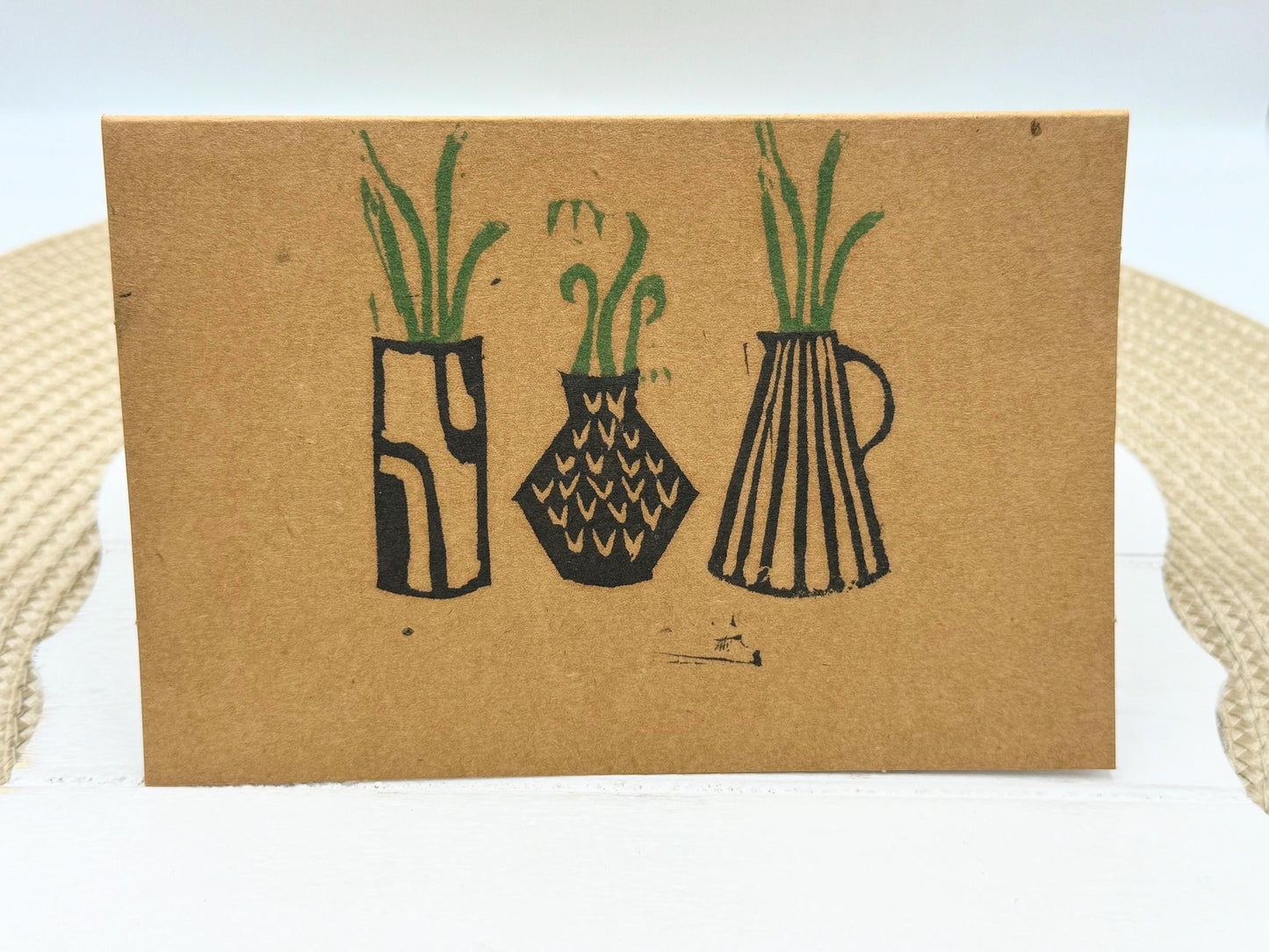 Plant Lover Card Set: Hand-Printed Gardener Notecards