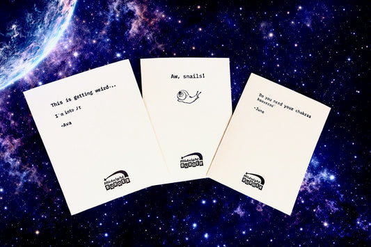 Midnight Mail - The Quip Pack - Midnight Burger Letterpress 3-Card Set