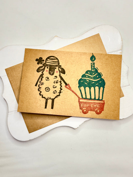 Birthday Card - For Ewe