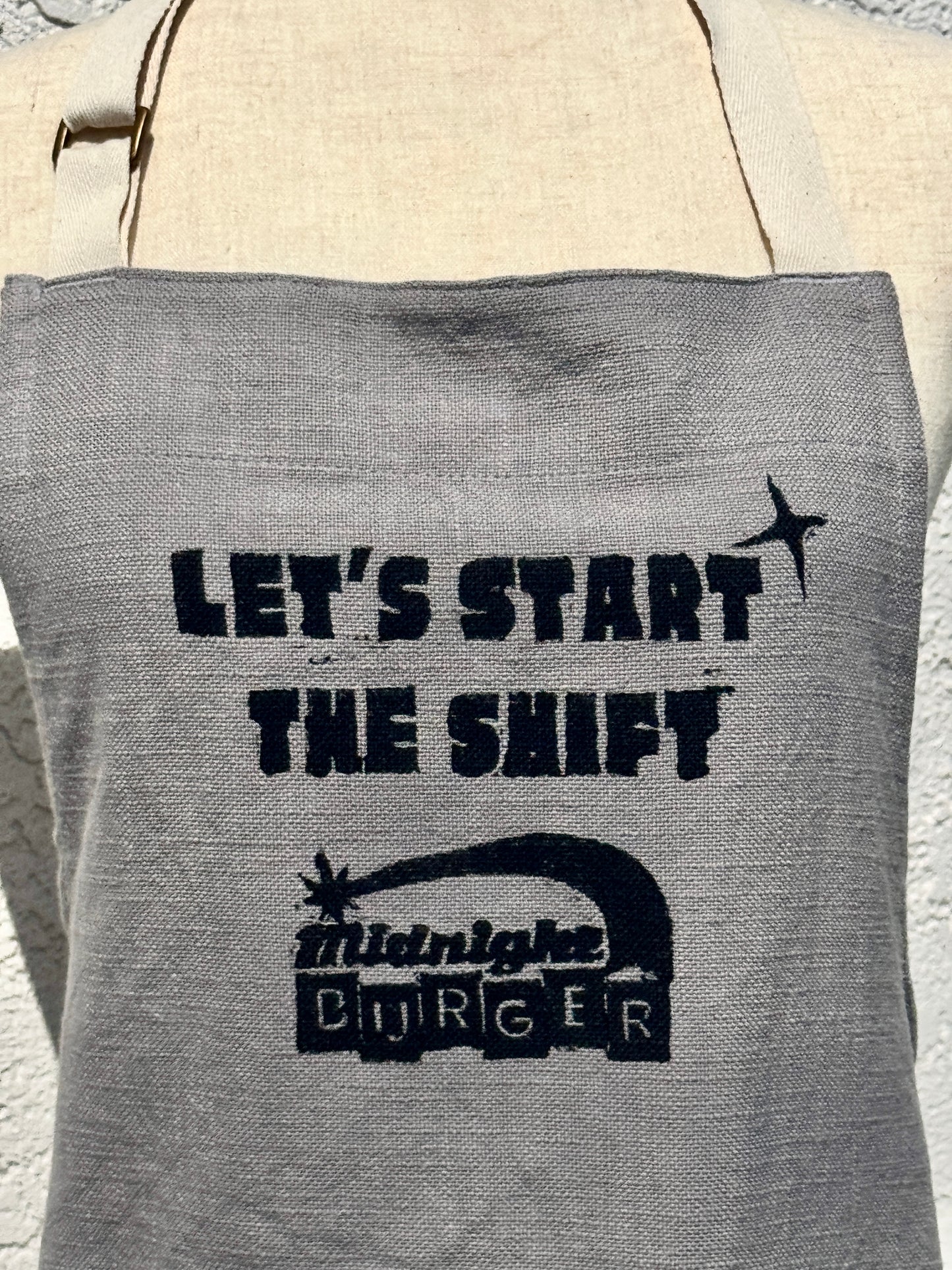 “Let’s Start the Shift” Apron – Midnight Burger Collector’s Must-Have