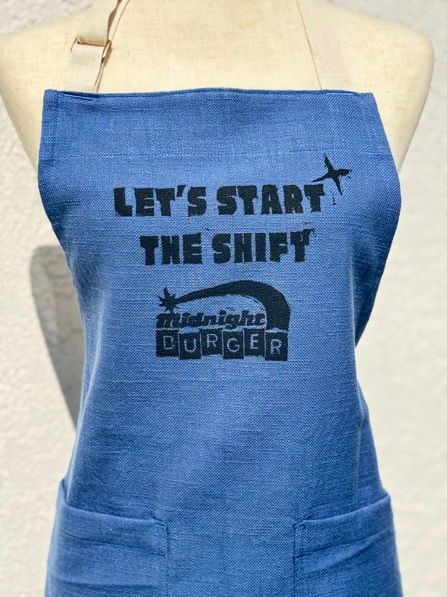“Let’s Start the Shift” Apron – Midnight Burger Collector’s Must-Have