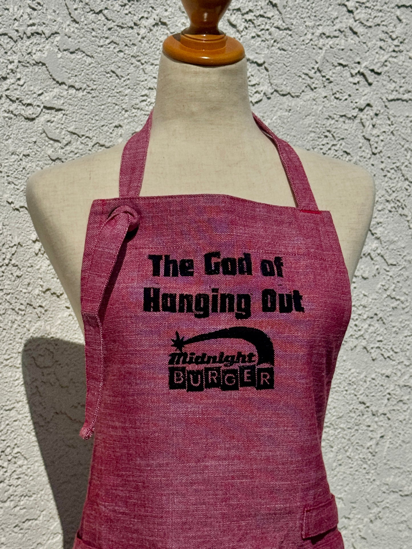 Midnight Burger Fan Favorite - "The God of Hanging Out" - Chambray Apron