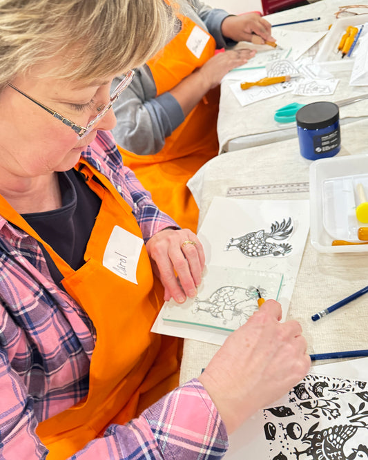 Stamp Lab: Open Studio Carving Practice - Saturday, December 12 - 9:30 AM