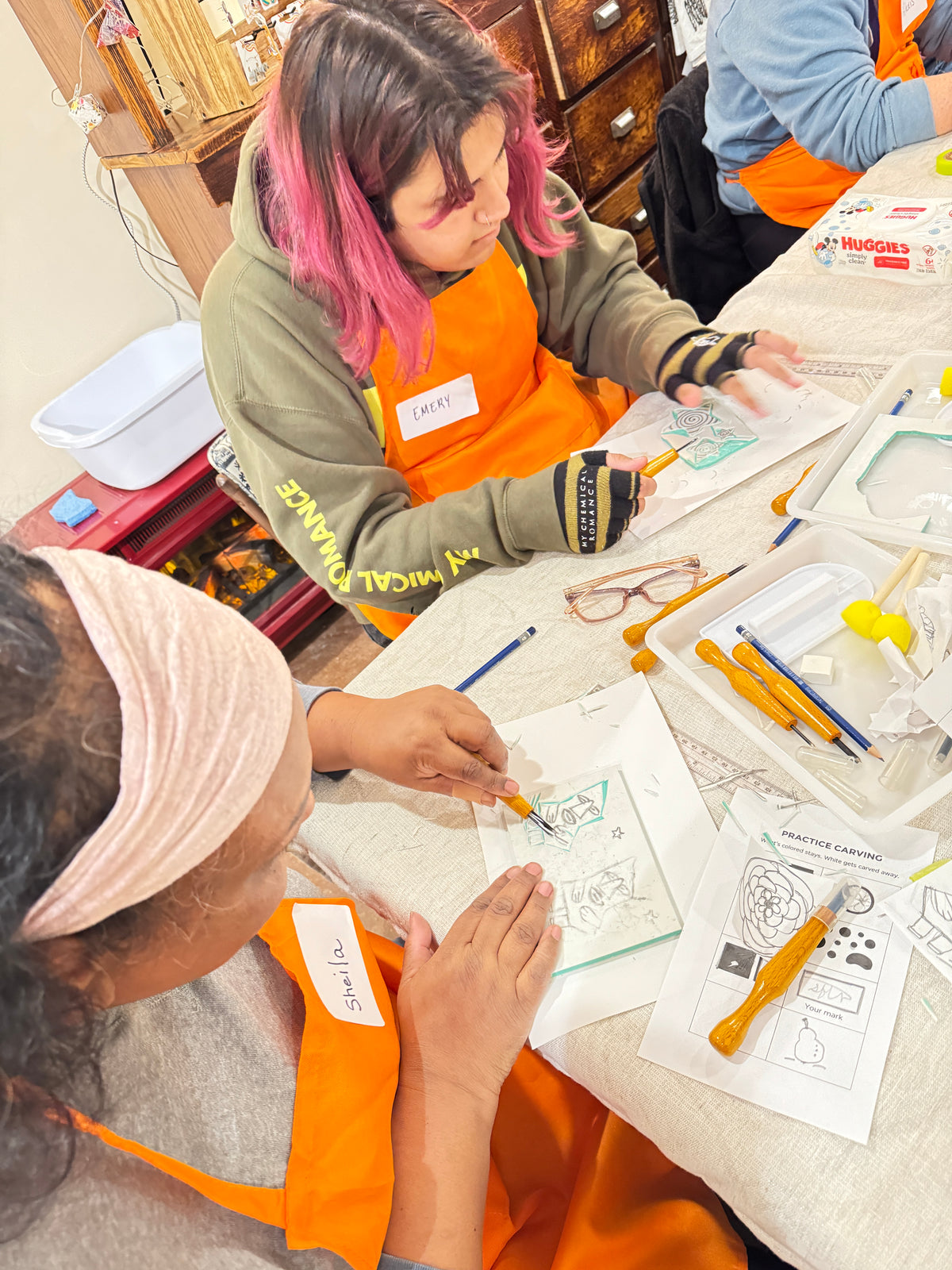 Stamp Lab: Open Studio Carving Practice - Saturday, December 12 - 9:30 AM
