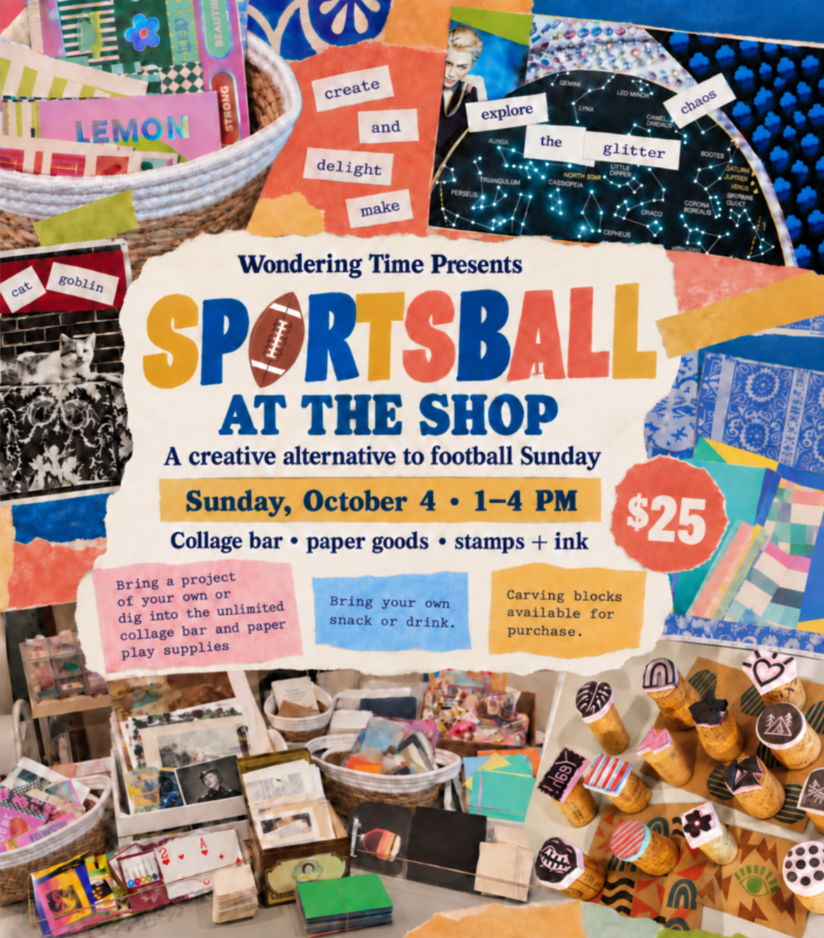 Sportsball at the Shop: A Creative Alternative to Football Sunday - Oct. 4