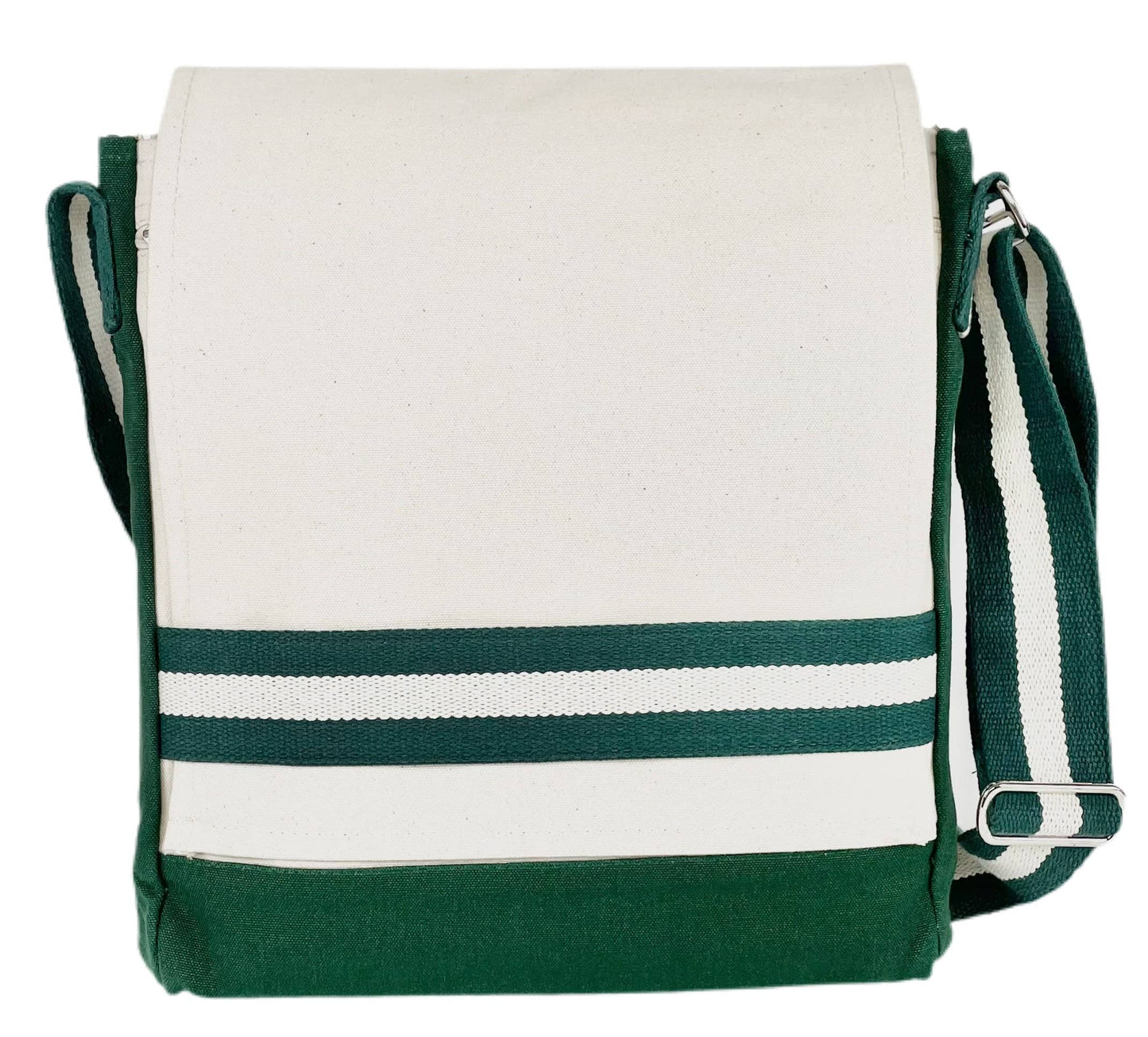 Midnight Burger “We Make the World” Handprinted Canvas Messenger Bag
