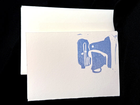 Handprinted card design, 2696