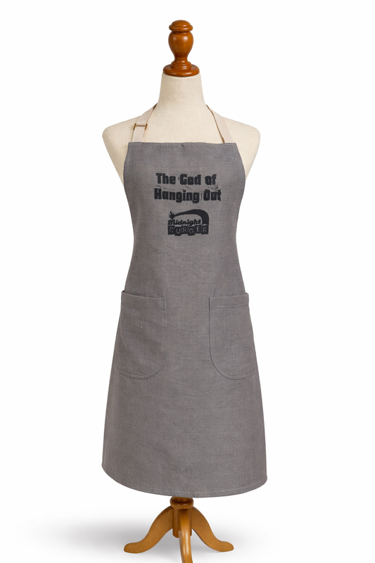 Midnight Burger Apron – “God of Hanging Out” | You Asked, We Made It!