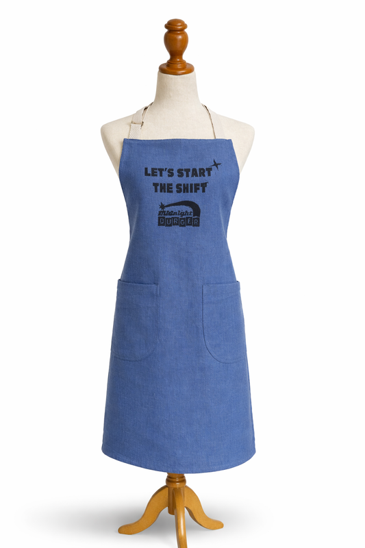 “Let’s Start the Shift” Apron – Midnight Burger Collector’s Must-Have
